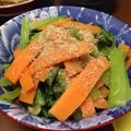 せつせつせつ's cooksnap of when they made めんつゆとお味噌でにんじん小松菜おひたし.