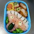 KozKot's cooksnap of when they made 妖怪ウォッチ キャラ弁 ばくろばあ.