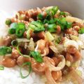 a74212's cooksnap of when they made ミョウガ納豆.