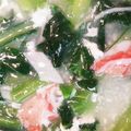 ルイユイ♡mom's cooksnap of when they made 小松菜のふんわりあんかけ.