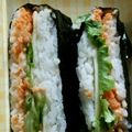ma___111's cooksnap of when they made おにぎらず鮭フレークの巻.