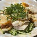 ★なみ☆'s cooksnap of when they made 鶏むねで！つるりん水晶鶏の梅サラダ.