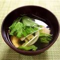 すみッコぐらし's cooksnap of when they made 水菜と筍のお吸い物☆.