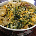じゅんちあっちゃん's cooksnap of when they made 大根菜と油揚げの卵とじ☆.