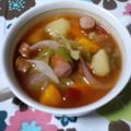 バウンド's cooksnap of when they made サルサソースでピリ辛スープ☆☆☆.