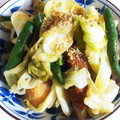 ヨッチこ's cooksnap of when they made さつま揚げとキャベツのピリ辛炒め.