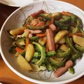 ☆初音☆'s cooksnap of when they made さっぱり♪じゃがいもとゴーヤの酢醤油炒め.