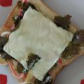 ポポポポポフィ〜♡'s cooksnap of when they made カニカマ・海苔・チー✿トースト.