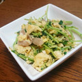 ジュスカ's cooksnap of when they made 豆苗の卵炒め.