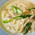 AngelaCoffee's cooksnap of when they made 牛乳で作るアスパラとハムのパスタ.