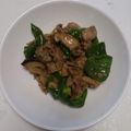 RINRI☆'s cooksnap of when they made 豚肉とピーマンのささっと炒め.