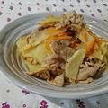kururin18's cooksnap of when they made ～豚肉とｼﾞｬｶﾞｲﾓのチーズ炒め～.