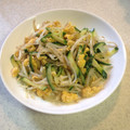 しげマル's cooksnap of when they made 卵ときゅうりの中華炒め✾.