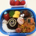 ちゃるすけ10's cooksnap of when they made 簡単〜‼︎かたつむりキャラ弁♡.