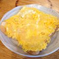 Julia1994's cooksnap of when they made フライパンであまーいたまご焼きトースト。.