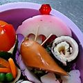 ぽん吉っつあん's cooksnap of when they made かたつむり♡梅雨のキャラ弁.