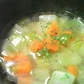 ゆうひ★'s cooksnap of when they made 具沢山☆サイコロ野菜スープ.