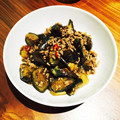 いちごﾁｬﾝ☆'s cooksnap of when they made 茄子と挽き肉の甘辛炒め.