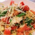 シャアサク's cooksnap of when they made 水菜とトマトのポンマヨおろしパスタ.
