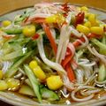 威都樹's cooksnap of when they made 中華サラダ？な☆カニキューそうめん.