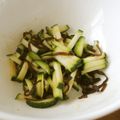 iketa's cooksnap of when they made 材料２つ一分で和風★ズッキーニと塩昆布.