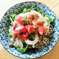 りしゅっち's cooksnap of when they made 夏野菜たっぷりレモン風味のぶかっけ素麺♪.