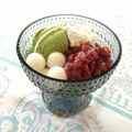 せぃこんぶ's cooksnap of when they made グリーンティでゼリー☆白玉入り【和風パフェ】.