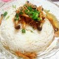 ののっく's cooksnap of when they made なめ茸梅酢ぶっかけそうめん.