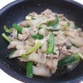 ３児ママCafe's cooksnap of when they made 豚バラとこんにゃく、ポロネギのピリ辛炒め.