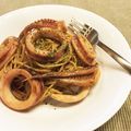iyo＊'s cooksnap of when they made 私♡自慢♡のイカわたパスタ.