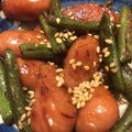 KQ＊'s cooksnap of when they made いんげんとウィンナーの醤油胡麻炒め.