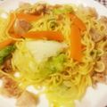 tan398's cooksnap of when they made 簡単☆ガリバタチキン焼きそば.