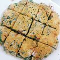 ガチャピーマン's cooksnap of when they made 外カリ、中もちっのニラチヂミ！.