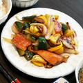 PEONYTREE's cooksnap of when they made 鮭ときゅうりの中華風黒酢炒め.