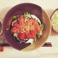 モフさくらママ's cooksnap of when they made 簡単美味しいマグロの漬け丼.