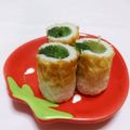 赤い電話's cooksnap of when they made お弁当にも！！水菜ちくわde視力検査!?.