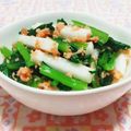 まあまま☆0403's cooksnap of when they made 小松菜と鮭フレークのあえもの.