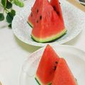旦那は皿洗い's cooksnap of when they made 【農家の知恵袋】おいしいスイカの切り方.