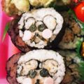 ♪とのひめ♪'s cooksnap of when they made 巻き寿司★真ん中にくまさん★キャラ弁.