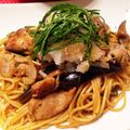 ふれんちきてぃ's cooksnap of when they made 豚肉と茄子の和風パスタ.