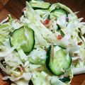withスマーフ's cooksnap of when they made キャベツきゅうり梅みょうがおつまみサラダ.
