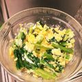 ゆかポト's cooksnap of when they made 洗い物はボールと菜箸だけ！小松菜卵炒め風.