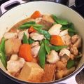 アメリかあさん's cooksnap of when they made 厚揚げ、ニンジン、胸肉の炊き合わせ.