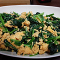 ☆彡YUKA☆彡's cooksnap of when they made 節約メニュー ほうれん草とたまご炒め.