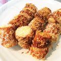 ryoku☆'s cooksnap of when they made 揚げない　チーズちくわフライ.