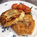 ・・ひろ・・'s cooksnap of when they made 鶏挽肉のつくねバーグ( ･ิω･ิ).
