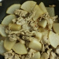 double-rainbow's cooksnap of when they made 大根と豚肉の甘辛炒め物.