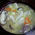 あっちＱ's cooksnap of when they made さつまいもの入った汁！めった汁♪.