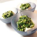sacoママ's cooksnap of when they made 胡瓜とモロヘイヤの塩胡麻豆腐.