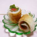 赤い電話's cooksnap of when they made チューブで楽々♪簡単ちくわの梅しそ巻き.